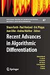 Recent Advances in Algorithmic Differentiation