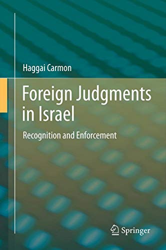 Foreign Judgments in Israel book cover