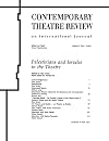 Palestinians and Israelis in the theatre