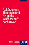 Abkürzungen Theologie und Religionswissenschaft nach RGG4