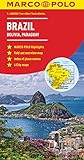 Brazil Bolivia Paraguay Uruguay Marco Polo Map Marco Polo Maps