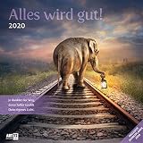 Alles Wird Gut 2020 Wandkalender Broschrenkalender Im Hochformat Aufgeklappt 30x60 Cm Geschenkkalender Mit Monatskalendarium Zum Eintragen