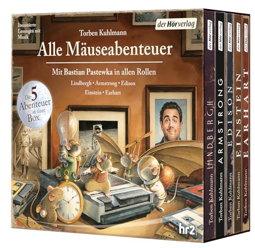 (-43%) Alle Mäuseabenteuer: Lindbergh - Armstrong – Edison – Einstein – Earhart: Die 5 Abenteuer in einer Box