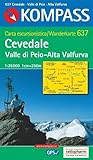 Carte Touristique Cevedale Valle Di Pejo Alta Valfurva