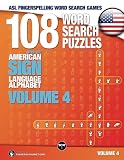 Asl Fingerspelling Word Search Games 108 Word Search Puzzles With The American Sign Language Alphabet Volume 04 Bundle 01 Volumes 123 Volume 4