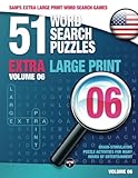 Sams Extra Large Print Word Search Games 51 Word Search Puzzles Volume 6 Brainstimulating Puzzle Activities For Many Hours Of Entertainment