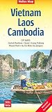 Veitnam Laos Cambodia Map 2016 English French And German Edition