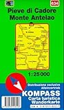 Carte Touristique Pieve Di Cadore Monte Antelao
