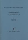 Kataloge Bayerischer Musiksammlungen, Bd.14/14 : Die Musikhandschriften der Bischöflichen Zentralbibliothek Regensburg