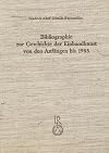 Bibliographie zur Geschichte der Einbandkunst von den Anfängen bis 1985