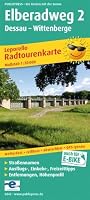 Radwanderkarte Elberadweg 2 Dessau-Wittenberge: Mit Ausflugszielen, Einkehr- & Freizeittipps, reissfest, wetterfest, beschriftbar und wieder abwischbar. 1:50000