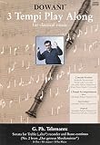 Telemann Sonata In B Flat Major For Treble Alto Recorder And Basso Continuo Dowani 3 Tempi Play Along