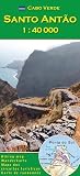 Cabo Verde Santo Antao 140000 Carte De Randonne Et De Loisirs Du Capvert
