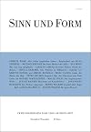 Sinn und Form 2020/6 : Beiträge zur Literatur : Zweimonatszeitschrift
