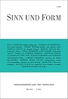 SINN UND FORM 3/2022 (Sinn und Form: Beiträge zur Literatur)