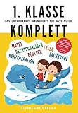 1. Klasse Komplett — 800+ Aufgaben Mathe, Deutsch, Lesen