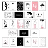 Schnes Postkarten Set Mit 25 Modernen Und Stylishen Postkarten Zum Dekorieren Oder Verschenken Feminine Bilder Sprche Und Statements Fr Frauen Hochwertige Spruchkarten In Dekorativer Box