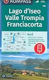 KOMPASS Wanderkarte Lago d'Iseo, Valle Trompia, Franciacorta: 4in1 Wanderkarte 1:50000 mit Aktiv Guide und Detailkarten inklusive Karte zur offline ... Fahrradfahren. [Lingua tedesca]: 106