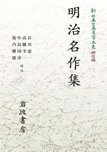 新日本古典文学大系 明治編30 明治名作集