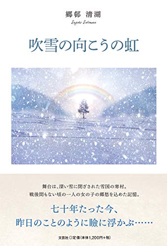 吹雪の向こうの虹