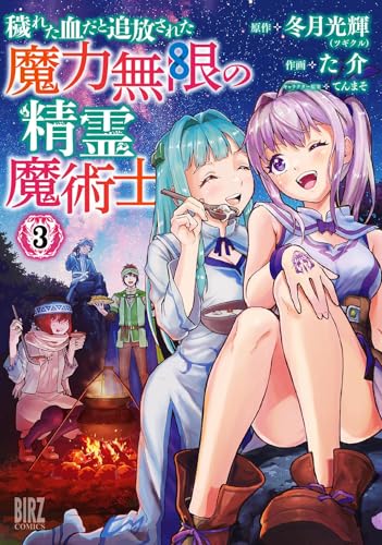 穢れた血だと追放された魔力無限の精霊魔術士　 3表紙画像