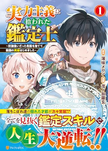 実力主義に拾われた鑑定士 : ～奴隷扱いだった母国を捨てて、敵国の英雄はじめました～ １表紙画像