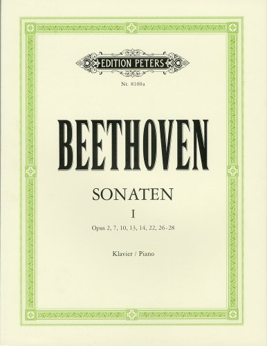 ベートーヴェン : ピアノ・ソナタ集 第1巻｜ペータース社｜ピアノの画像