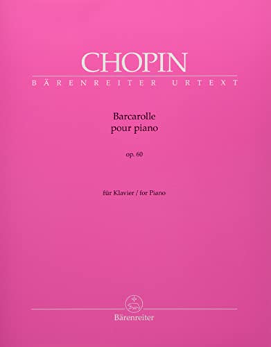 ショパン: 舟歌 嬰ヘ長調 Op.60｜ベーレンライター社｜曲集の画像
