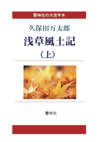 【大活字本】浅草風土記(上)(響林社の大活字本シリーズ)【POD】