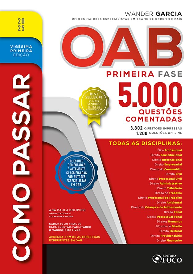 Como Passar na OAB - 1ª Fase - 5.000 Questões Comentadas - 2...
