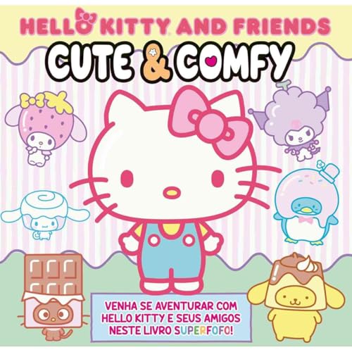 Hello Kitty and Friends - Cute & Comfy: Livro de Colorir para Crianças