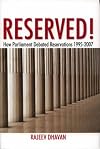 Reserved!: How Parliament Dabated Reservations, 1995-2007