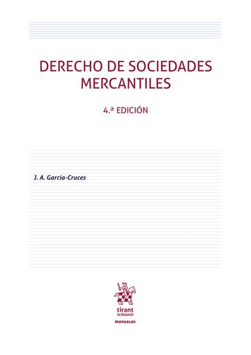 Derecho de sociedades mercantiles 4ª edición 2025