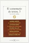 El Comentario De Textos