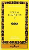 Miguel de Cervantes Poesias Completas, II (Classicos Castalia)