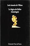 La Logica de Orfeo: Antologia