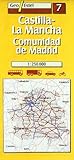 07 Castillala Mancha Comunidad De Madrid Road Map 1250 000