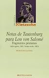NOTAS DE TAUTENBURG PARA LOU VON SALOME (Spanish Edition)