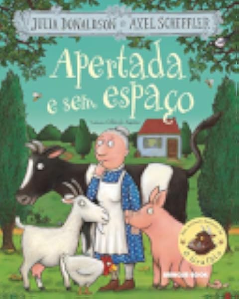 Capa de Apertada e sem espaço, de Julia Donaldson · il. Axel Scheffler