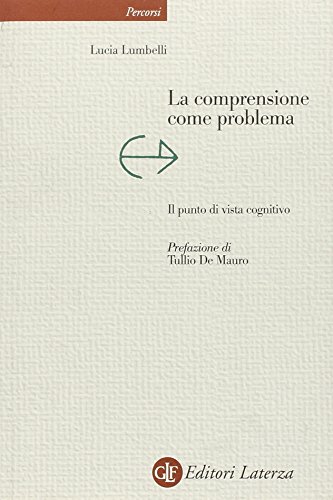 Copertina: LA COMPRENSIONE COME PROBLEMA