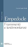 Empedocle. Testimonianze e frammenti: Testo greco a fronte