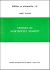 Studies in Northwest Semitic (Biblica et orientalia)