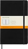 Moleskine Classic Notebook — Hard Cover, Large, Ruled, Black