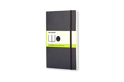 (-34%) Moleskine Klassisches Notizbuch, Notizbuch mit Weißen Seiten, Weicher Einband und Elastischer Verschluss, Pocket Format 9 x 14 cm, Farbe Schwarz, 192 Seiten