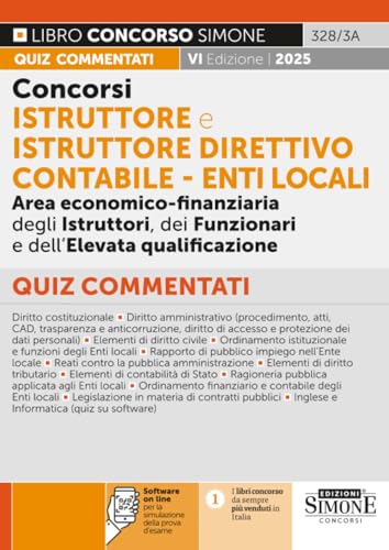 Concorsi Istruttore e Istruttore Direttivo Contabile - Enti Locali Area Economico-Finanziaria - Quiz commentati