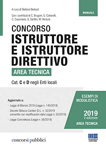 Concorso Istruttore e Istruttore Direttivo Area Tecnica Cat. C e D negli Enti Locali