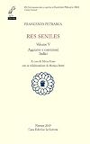 Res Seniles: Aggiunte e correzioni: Indici