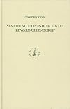 Semitic Studies in Honour of Edward Ullendorff (Studies in Semitic Languages and Linguistics, 47)
