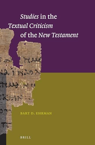Studies in the Textual Criticism of the New Testament cover