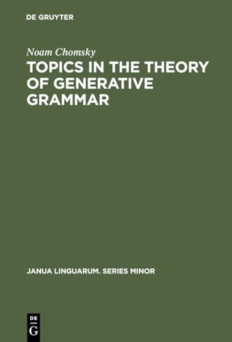 Topics in the Theory of Generative Grammar book cover